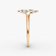 Marquise Cut - Bezel Ring - 14 K Gold